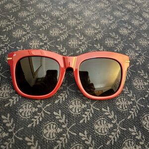 Prive Revaux Red Sunglasses with Dark Lenses